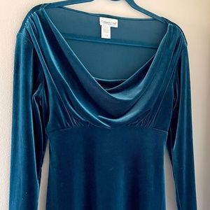 Blue Velvet Vintage Dress